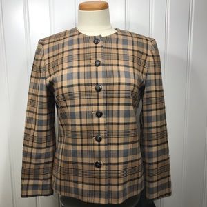 Pendleton plaid blazer jacket size 6P